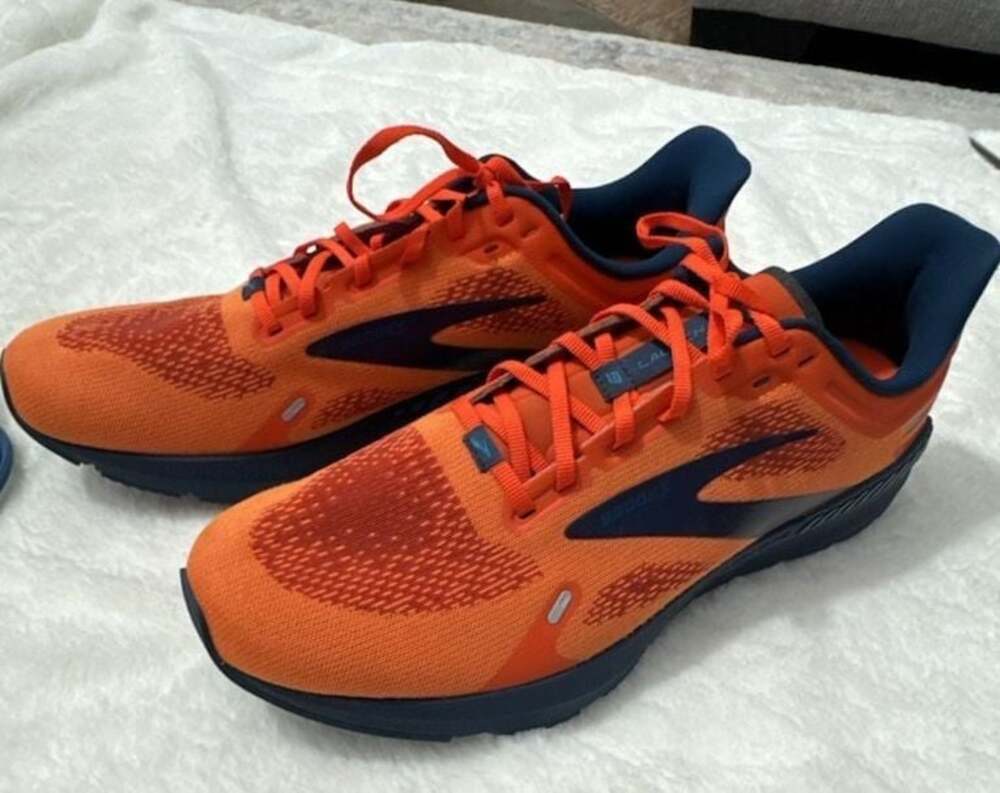 Brooks Launch GTS 1103871D854 Men’s Running Shoes Size 13 Orange Navy